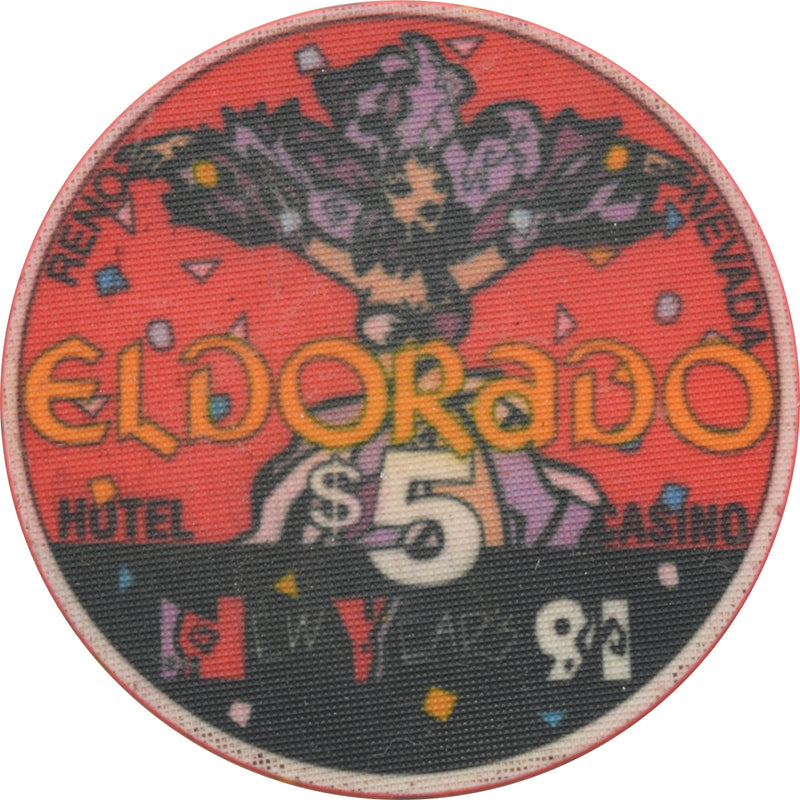 Eldorado Casino Reno Nevada $5 New Years Chip 1991