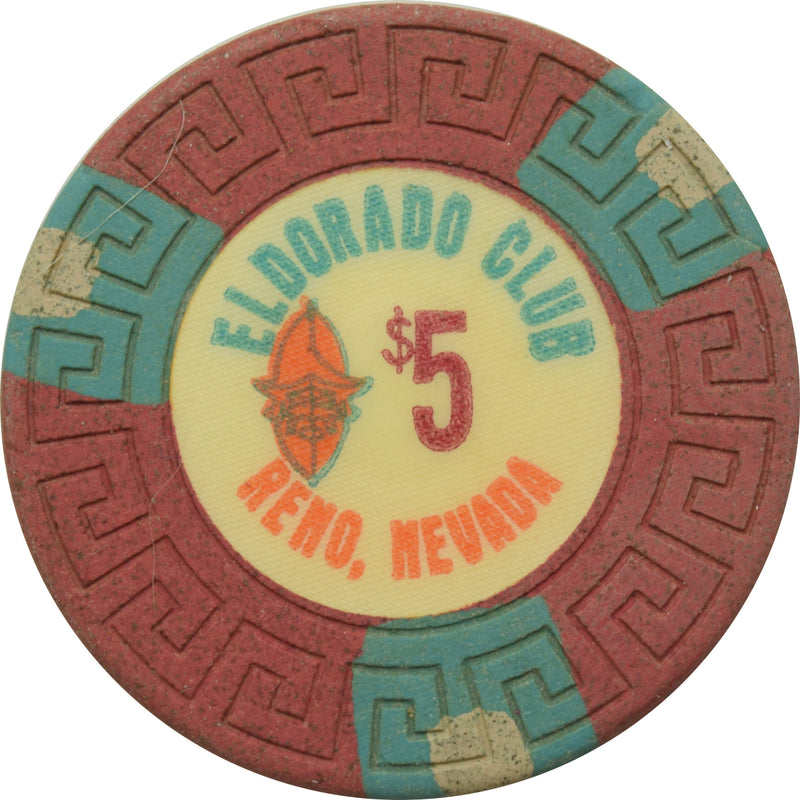 Eldorado Casino Reno Nevada $5 Chip 1970s