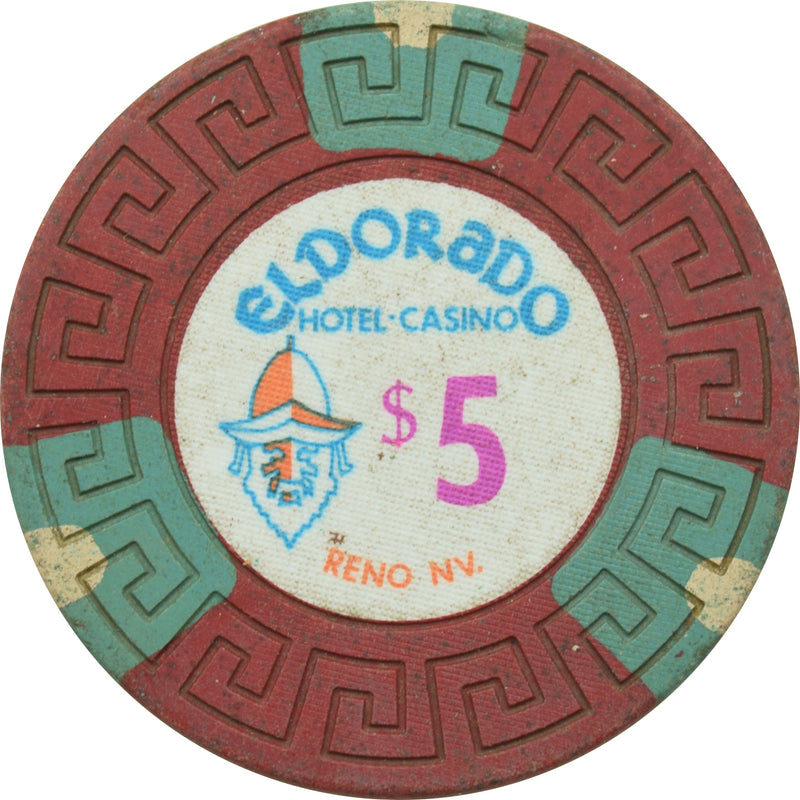 Eldorado Hotel-Casino Reno Nevada $5 Chip 1970s