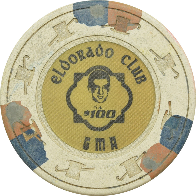 Eldorado Club Casino Gardena California $100 Chip