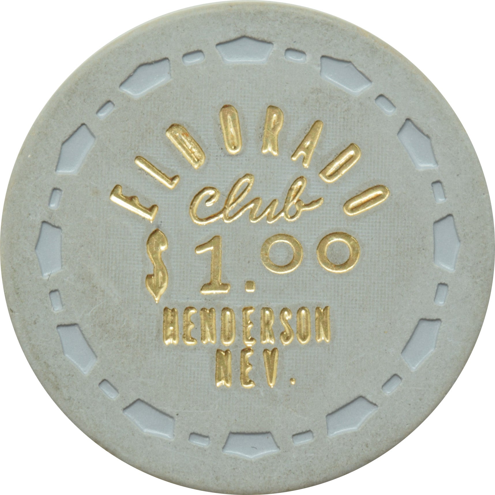 Eldorado Casino Henderson Nevada $1 Chip 1964