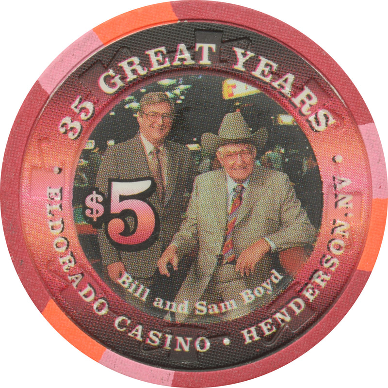 Eldorado Casino Henderson Nevada $5 35th Anniversary Chip 1997