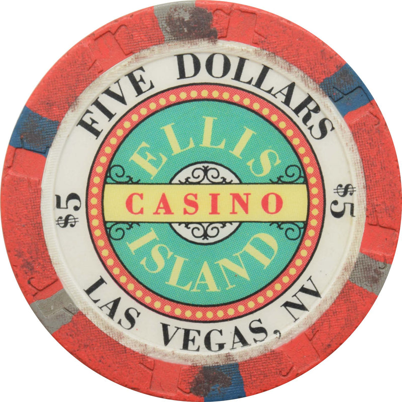 Ellis Island Casino Las Vegas Nevada $5 Chip 1997