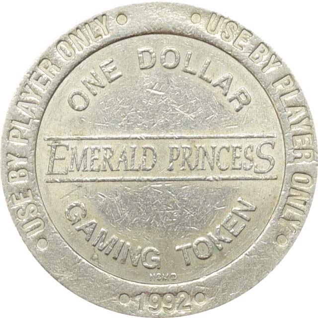 Emerald Princess Casino Brunswick Georgia $1 Token 1992