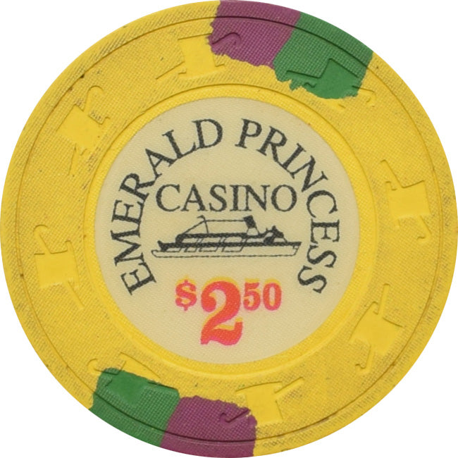 Emerald Princess Casino Day Cruise Brunswick Georgia $2.50 Chip