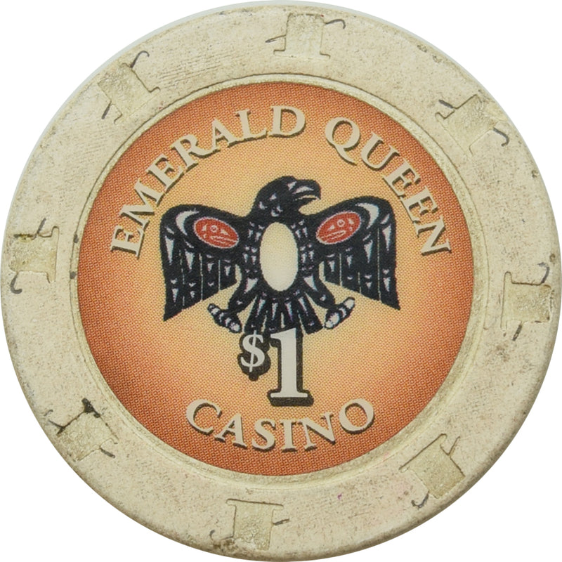 Emerald Queen Casino Tacoma Washington $1 Chip