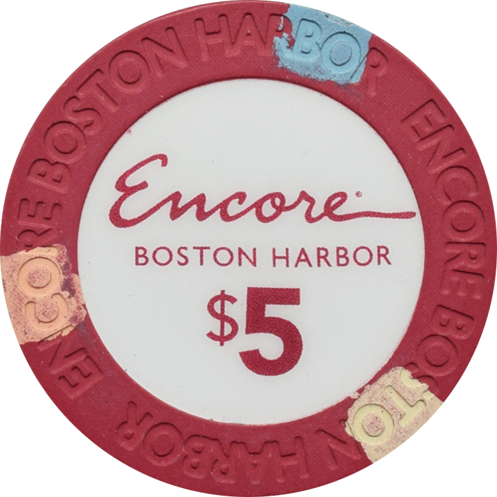 Encore Boston Harbor Casino Everett Massachusetts $5 Chip