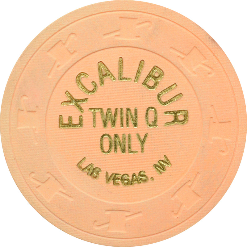 Excalibur Casino Las Vegas Nevada 2 Twin Q Only Chip 1993