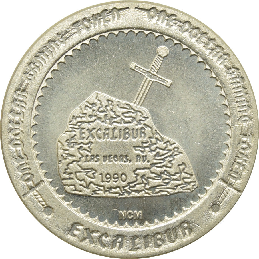 Excalibur Casino Las Vegas NV $1 Merlin Token 1990