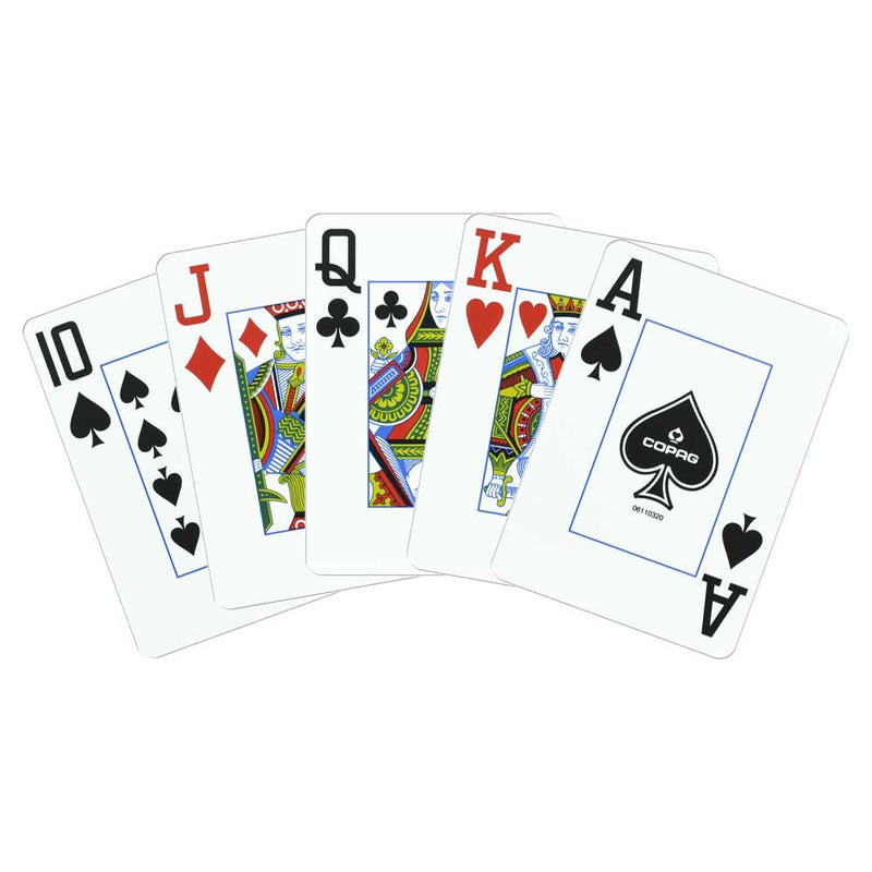 Copag Legacy Plastic Poker Size Jumbo Index Red/Blue Double-Deck Set