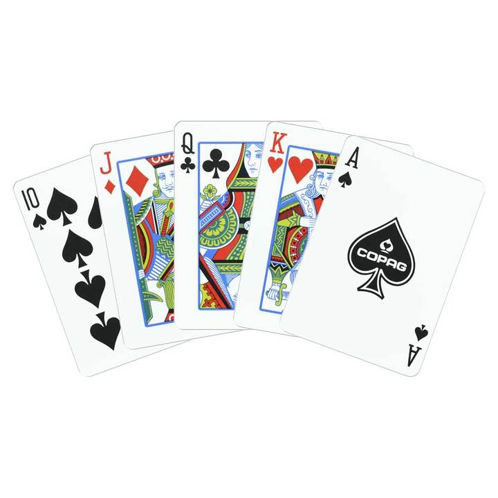 Copag Pinochle Cards Red/Blue 2 Deck Setup