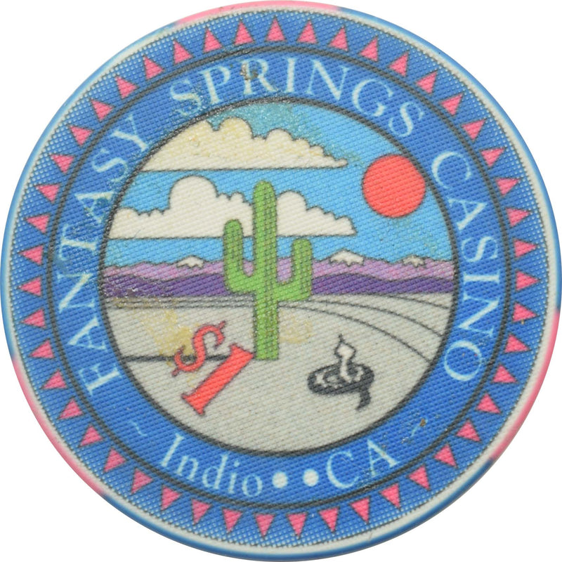 Fantasy Springs Casino Indio California $1 Chip