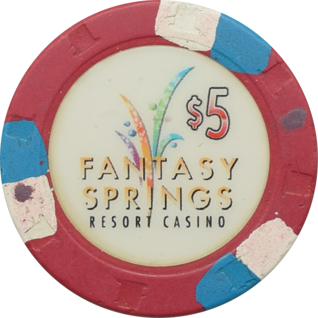 Fantasy Springs Casino Indio California $5 Chip