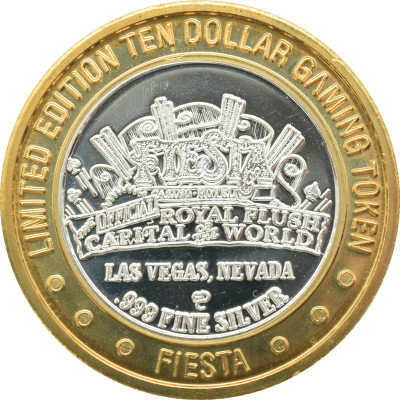 Fiesta Rancho Casino Las Vegas "Rover Sojourner" $10 Silver Strike .999 Fine Silver 1997