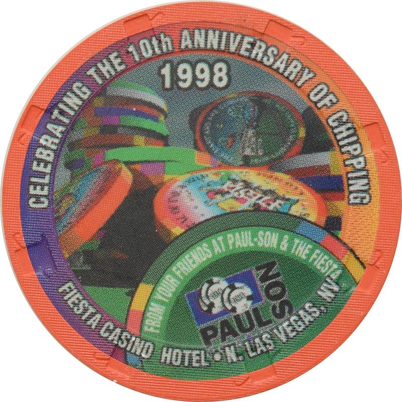 Fiesta Casino North Las Vegas Nevada 10th Anniversary of Chipping Chip 1998