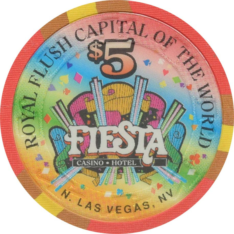 Fiesta Casino North Las Vegas Nevada $5 Ten of Diamonds Chip 1998