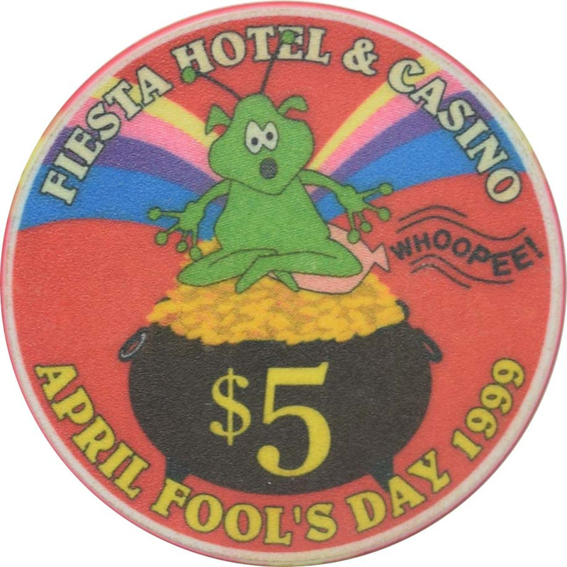 Fiesta Casino North Las Vegas Nevada $5 April Fools Day Chip 1999