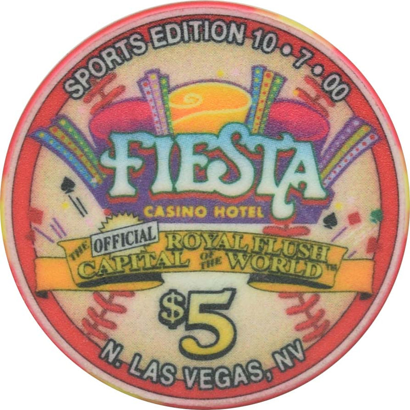 Fiesta Casino North Las Vegas Nevada $5 Bo Belinsky Chip 2000