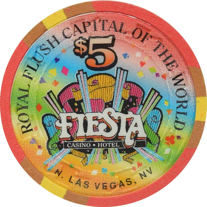 Fiesta Casino North Las Vegas Nevada $5 King of Hearts Chip 1998