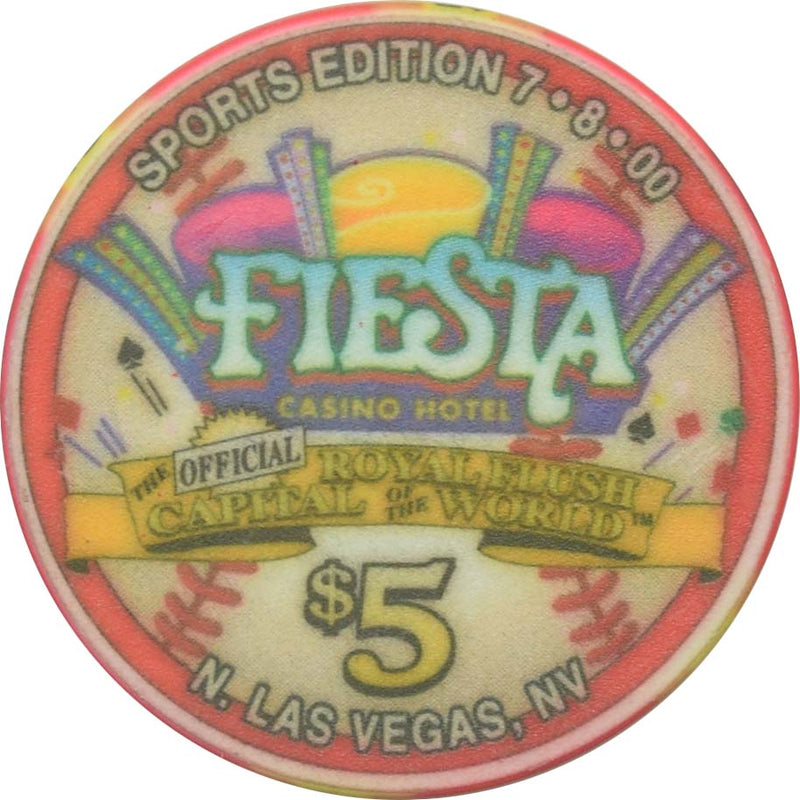 Fiesta Casino North Las Vegas Nevada $5 Monte Irvin Chip 2000
