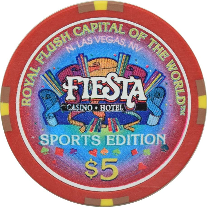Fiesta Casino North Las Vegas Nevada $5 Slam Dunk $25,000 Blackjack Tournament Chip 1998