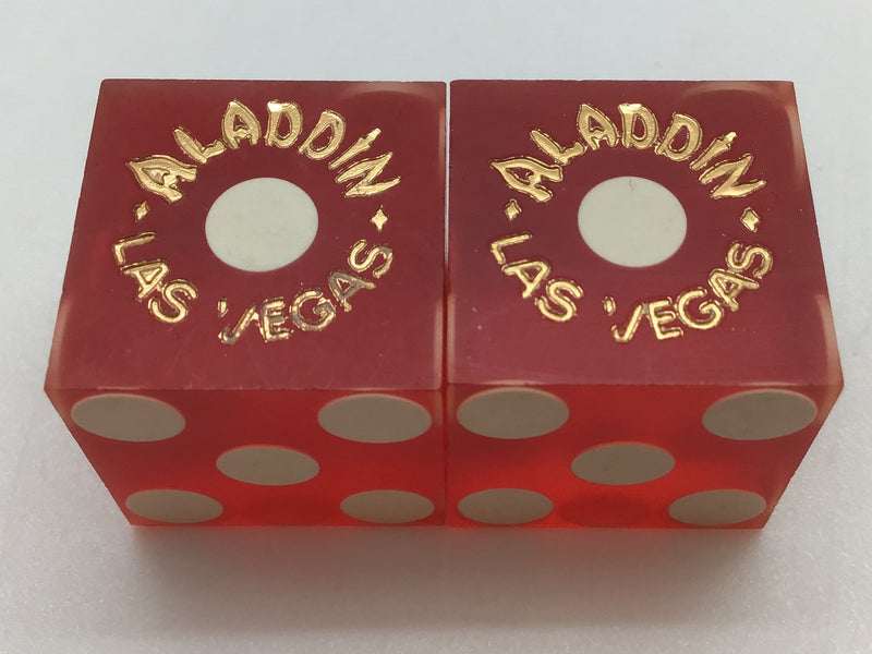 Aladdin Hotel Las Vegas Casino Dice Pair Collectible Vintage