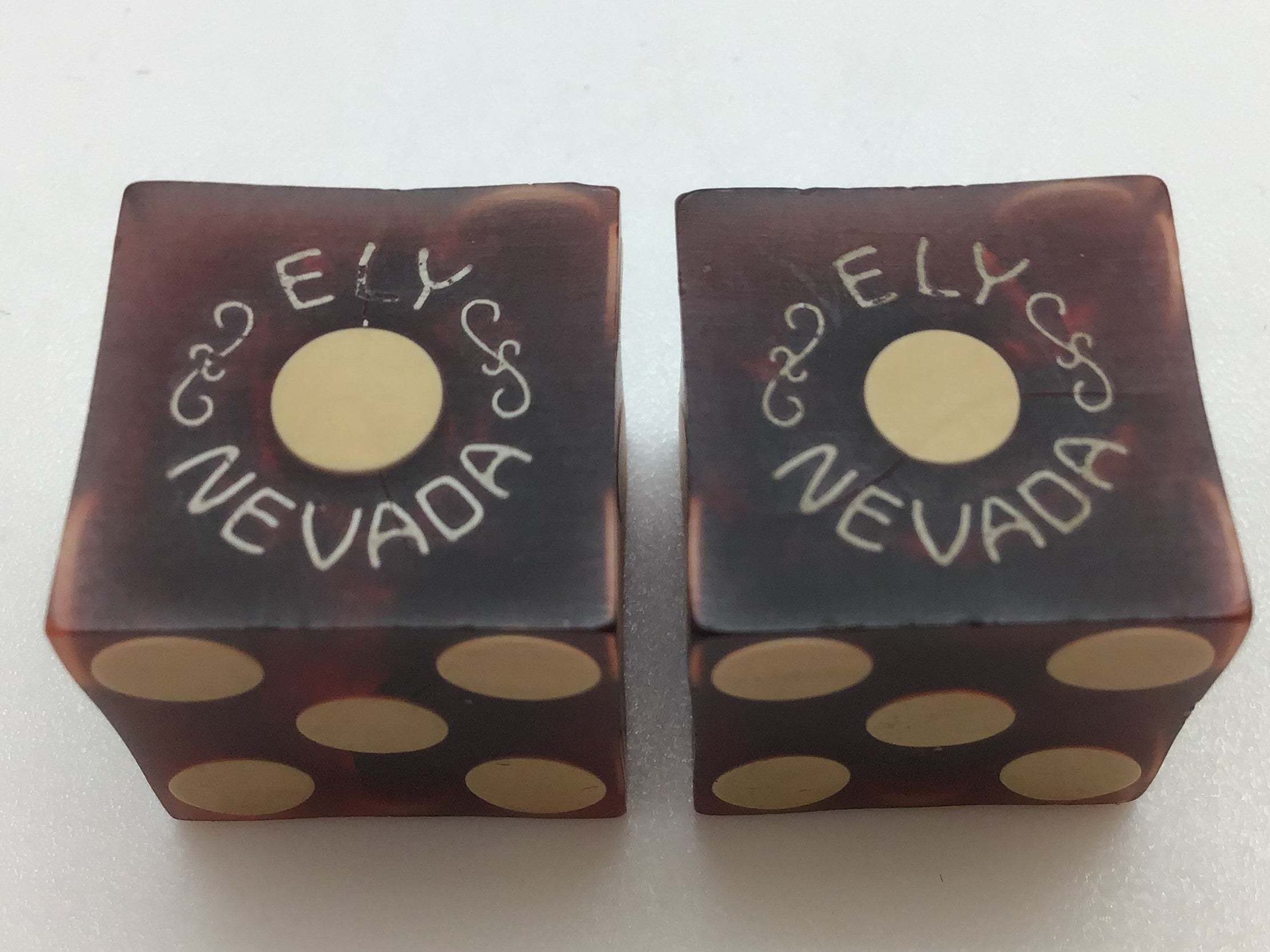 Bank Club Casino Ely Nevada Vintage Dice Pair