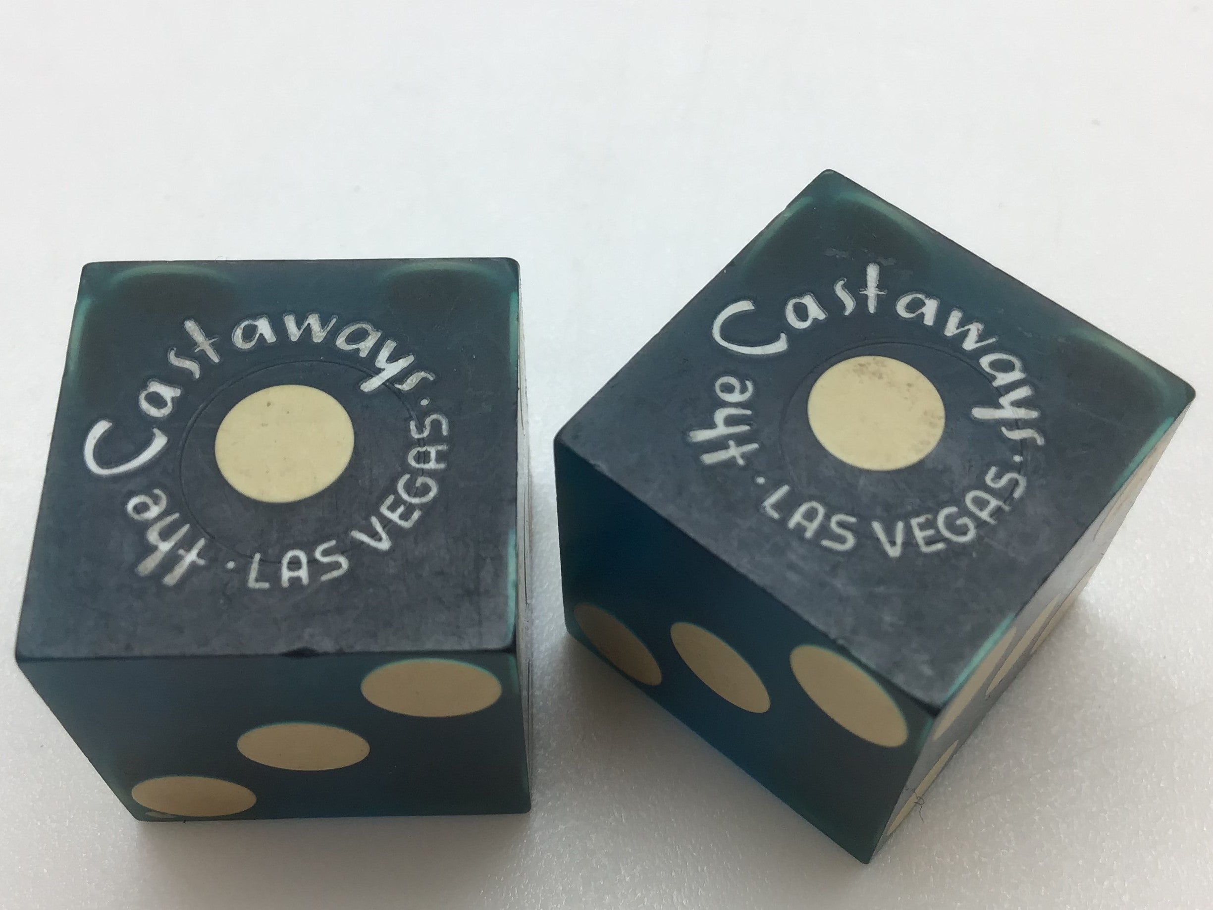 Castaways Casino Las Vegas Nevada Blue Dice Pair