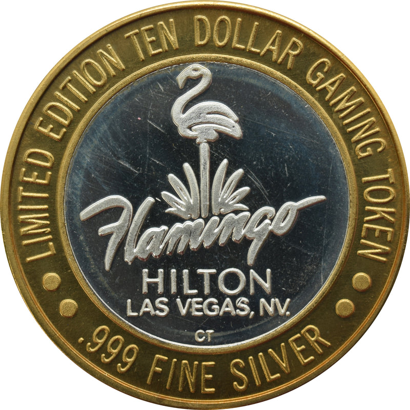 Flamingo Hilton Casino Las Vegas "1946 Casino" $10 Silver Strike .999 Fine Silver