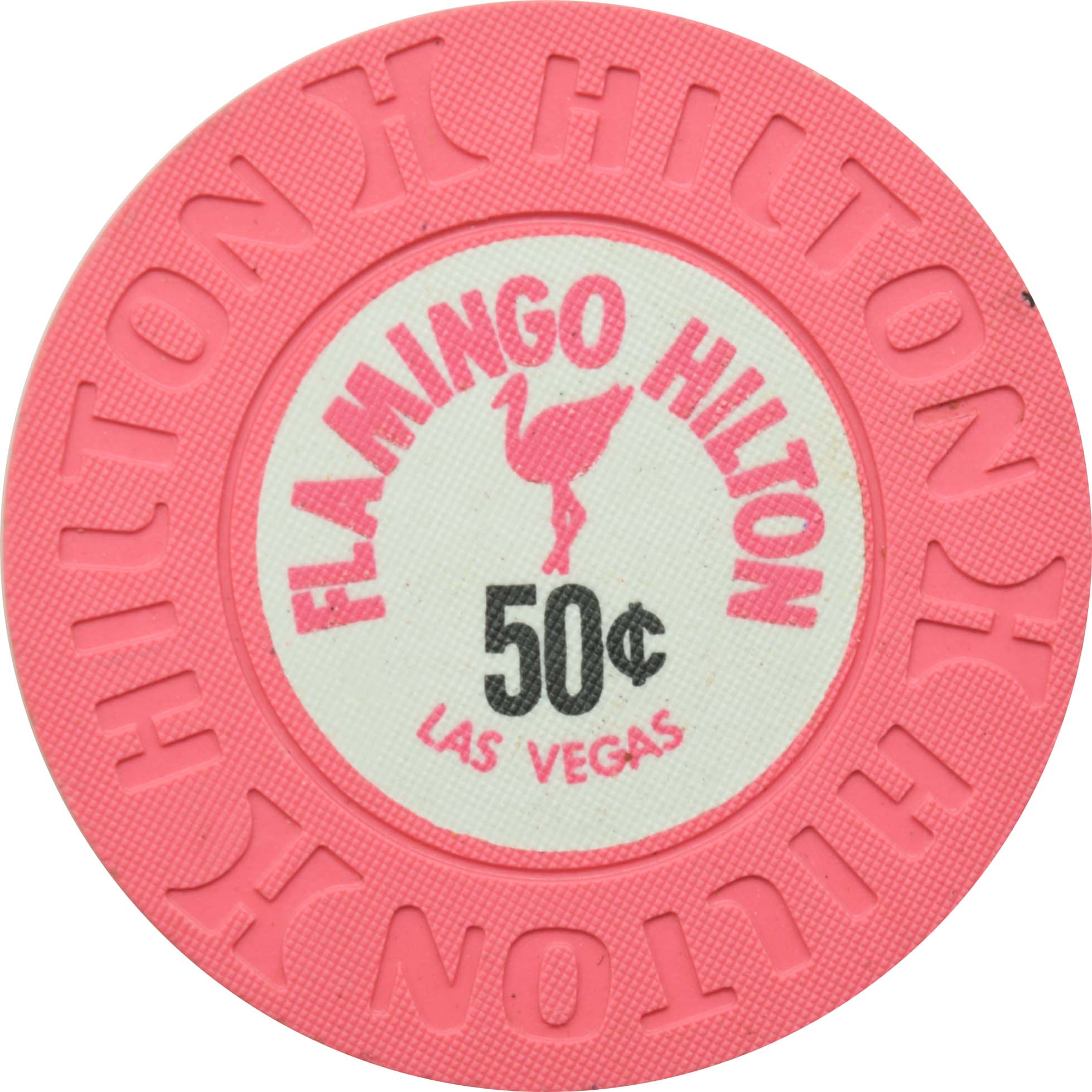 Flamingo Hilton Casino Las Vegas Nevada 50 Cent Chip 1976