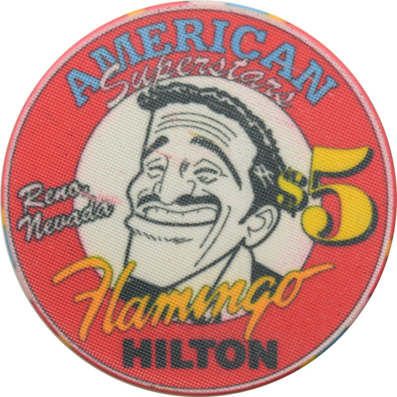 Flamingo Hilton Casino Reno Nevada $5 American Superstars Sammy Davis Jr. Chip 1994