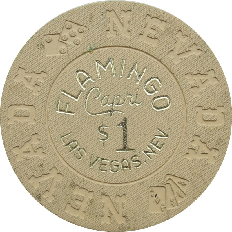 Flamingo Capri Casino Las Vegas Nevada $1 Chip 1970s