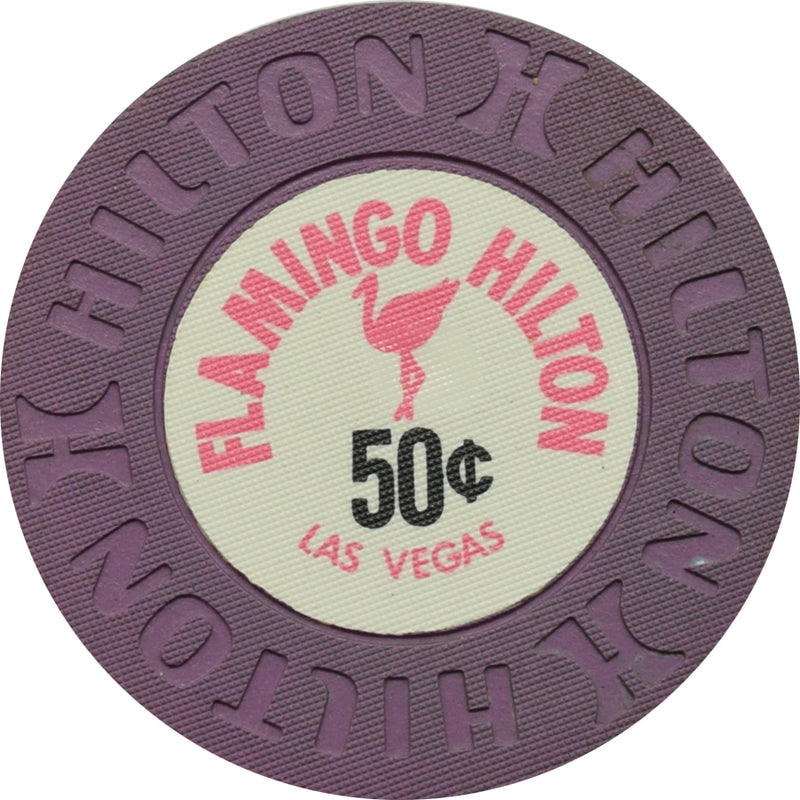 Flamingo Hilton Casino Las Vegas Nevada 50 Cent Chip 1976