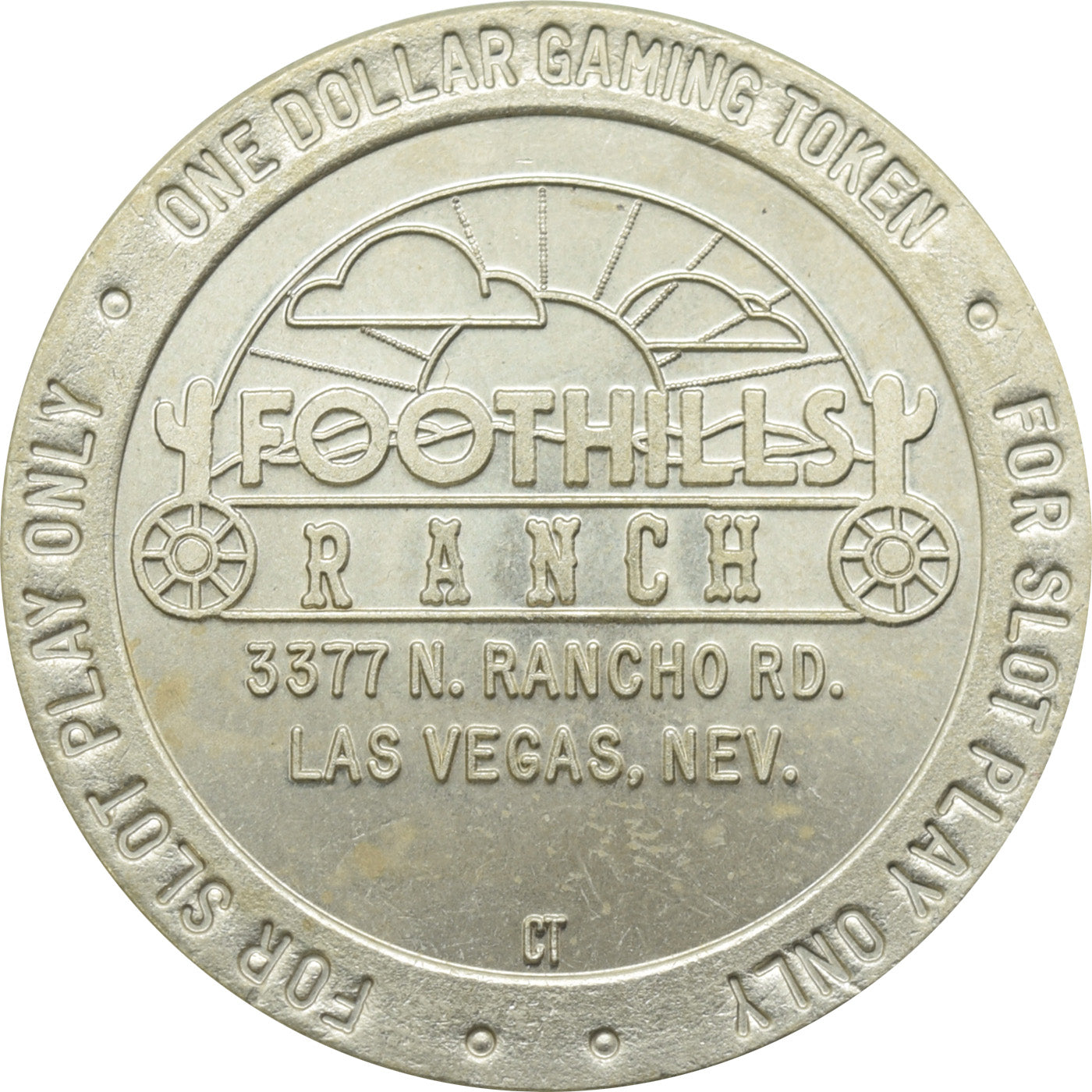 Foothills Ranch Casino Las Vegas NV $1 Token 1990