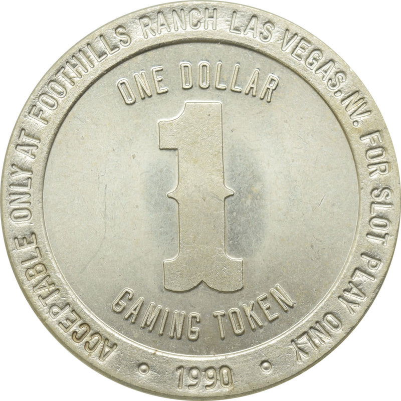 Foothills Ranch Casino Las Vegas NV $1 Token 1990
