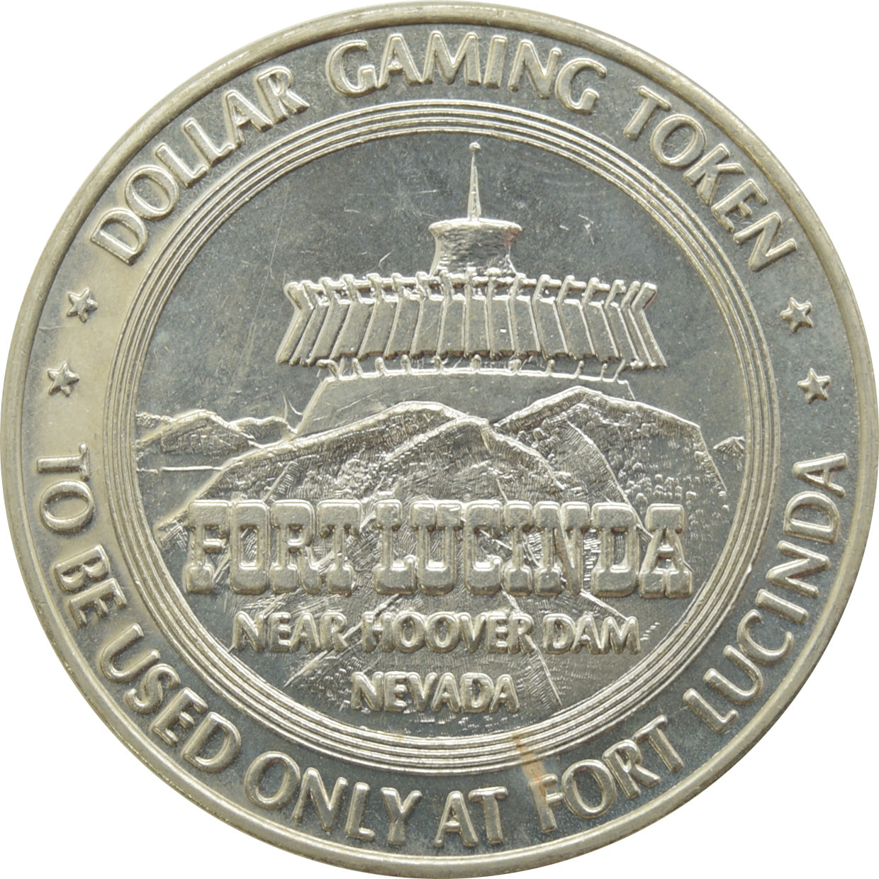 Fort Lucinda Casino Clark County NV $1 Token 1965