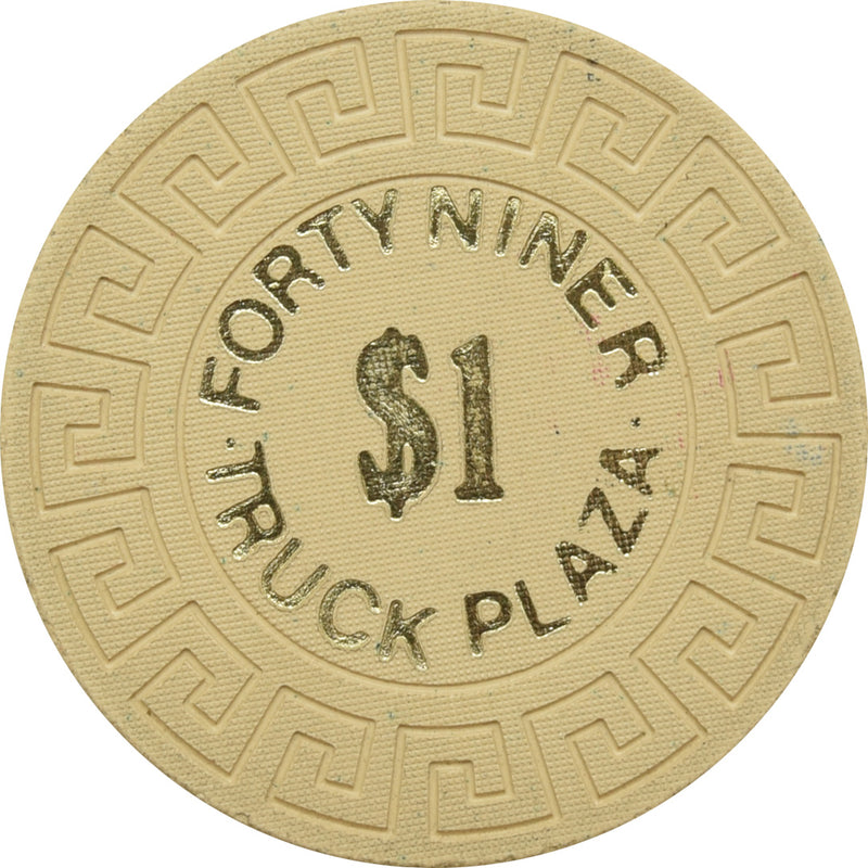 Forty Niner Truck Plaza Casino Winnemucca Nevada $1 Chip 1979