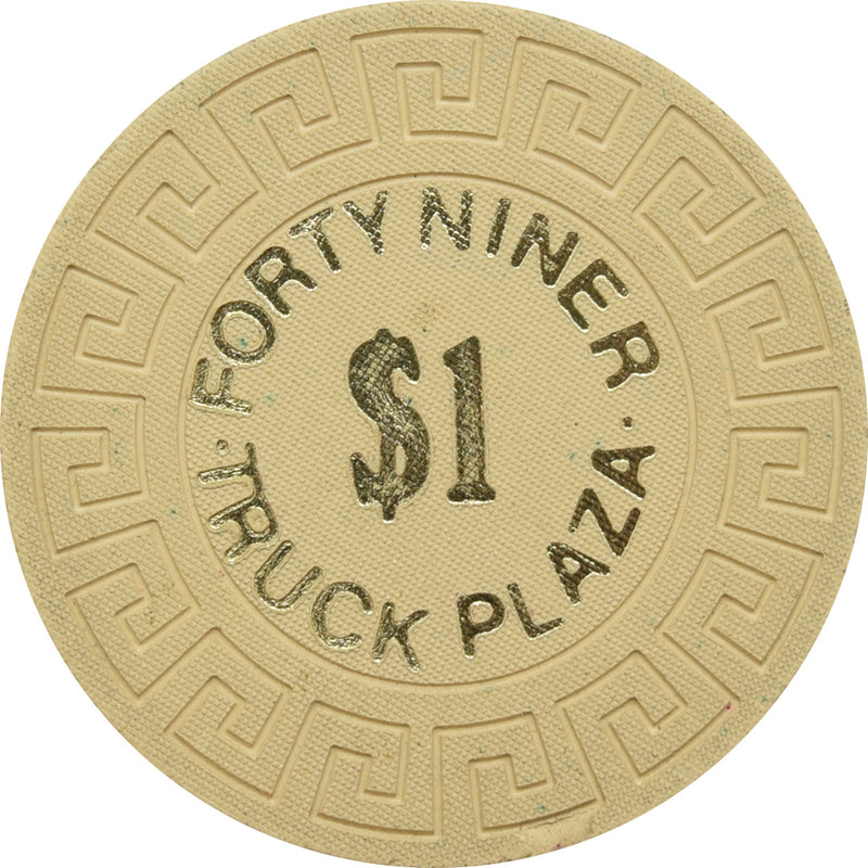 Forty Niner Truck Plaza Casino Winnemucca Nevada $1 Chip 1979