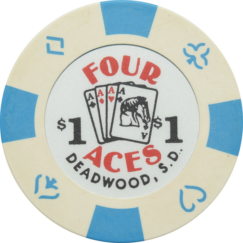 Four Aces Casino Deadwood SD $1 Chip