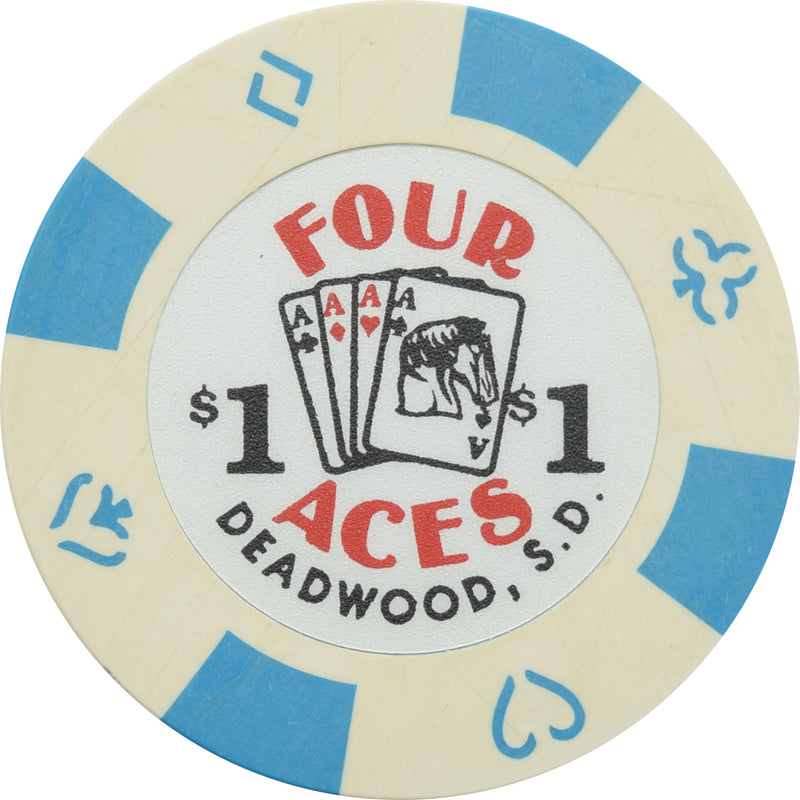 Four Aces Casino Deadwood SD $1 Chip