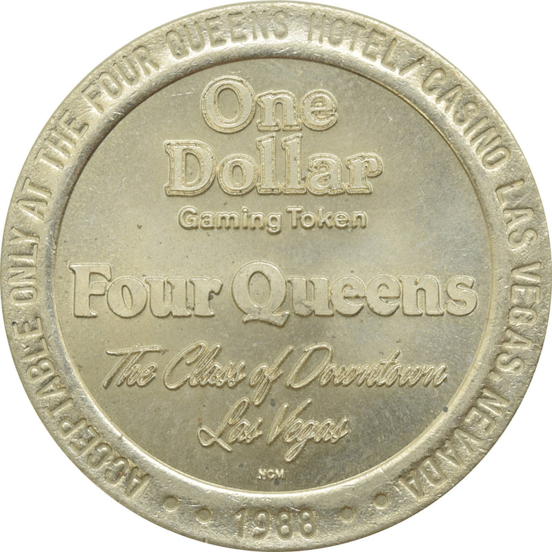 Four Queens Casino Las Vegas NV $1 Token 1988