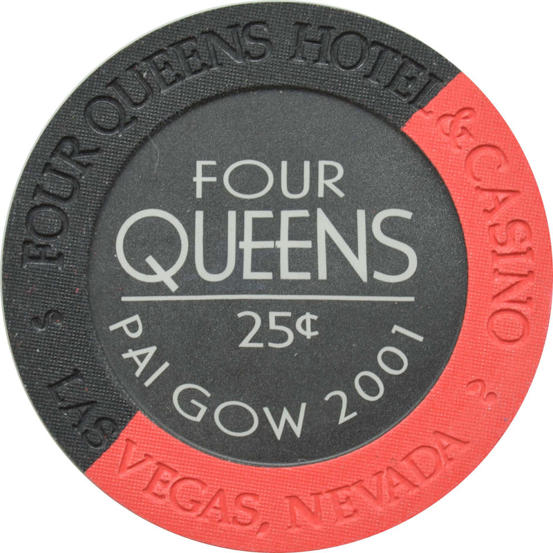 Four Queens Casino Las Vegas Nevada 25 Cent Pai Gow Chip 2001