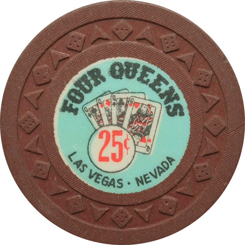 Four Queens Casino Las Vegas Nevada 25 Cent Chip 1965