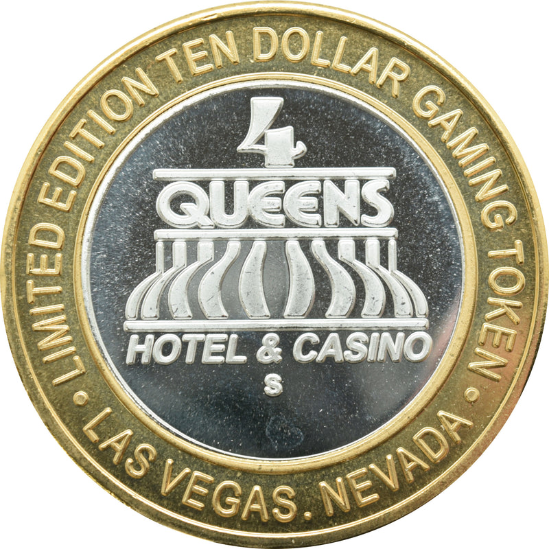 Four Queens Casino Las Vegas "Spring" $10 Silver/Brass Clad Strike 2013