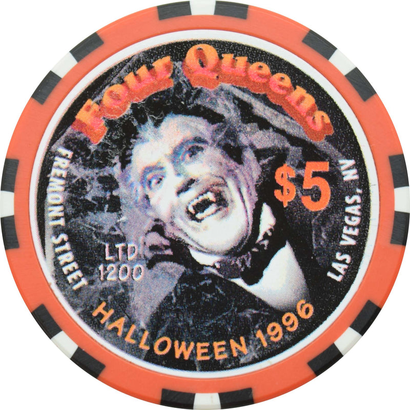 Four Queens Casino Las Vegas Nevada $5 Vampire Halloween Chip 1996