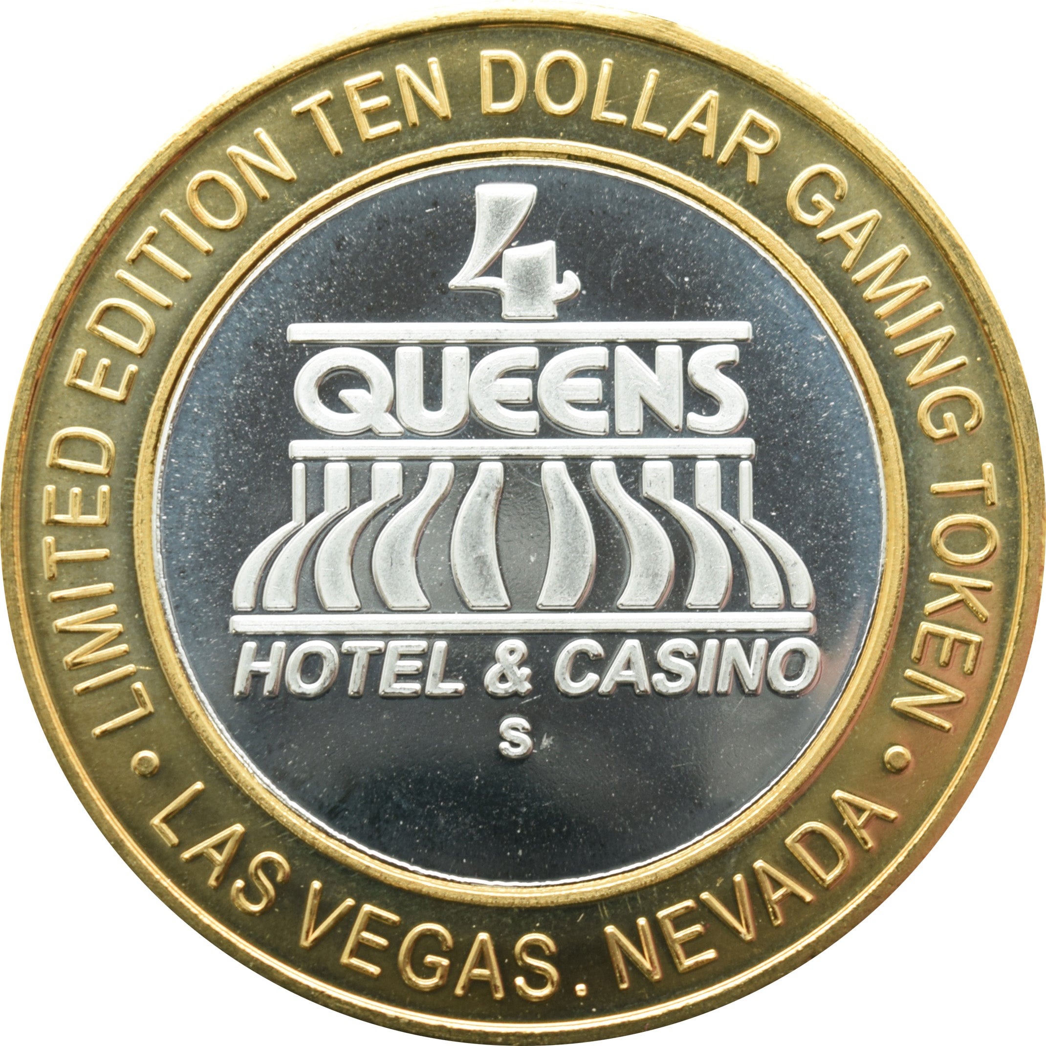 Four Queens Casino Las Vegas "Winter" $10 Silver/Brass Clad Strike 2013