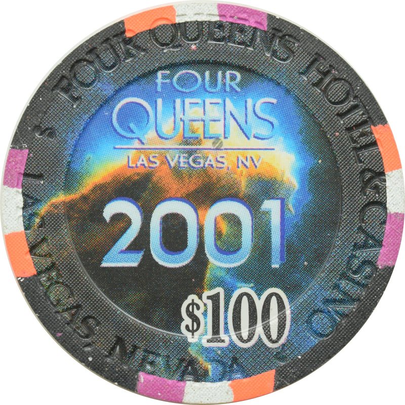Four Queens Casino Las Vegas Nevada $100 The Real Millennium LTD 100 Chip 2000