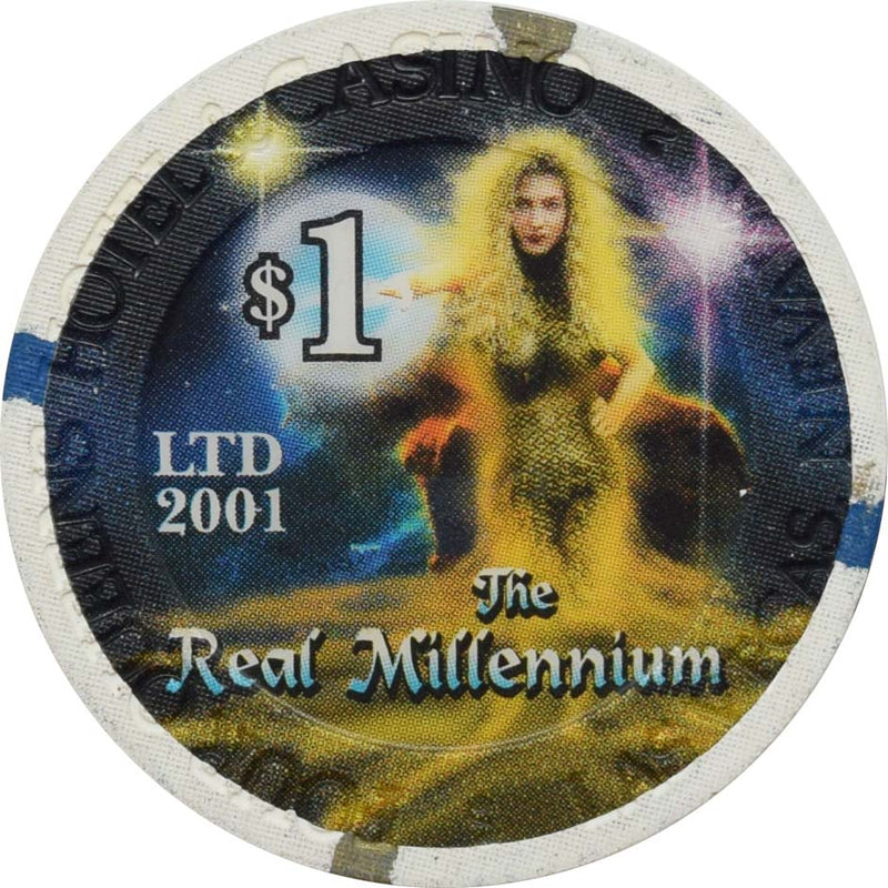 Four Queens Casino Las Vegas Nevada $1 Chip The Real Millennium 2000