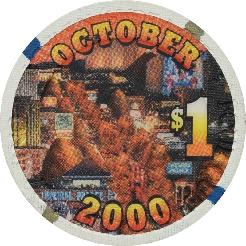 Four Queens Casino Las Vegas Nevada $1 Chip October 2000