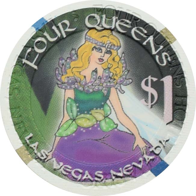 Four Queens Casino Las Vegas Nevada $1 Spring Equinox Chip 2001